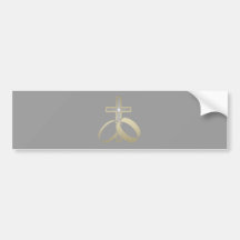 Gold Wedding Rings and Cross Bumper Stickers