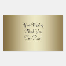 Gold Wedding Wine Label Sticker