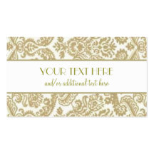 Gold & White Business Cards