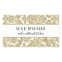 Gold & White Business Cards