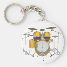 Gold / Yellow Drum Kit: Key Chains