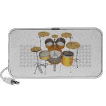 Gold / Yellow Drum Kit: Speakers