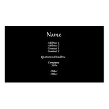 Golden "3-D" Unity Candle Business Cards