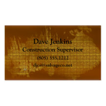 Golden Afterglow Metal Grunge Business Card