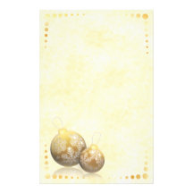 Golden Baubles Stationery