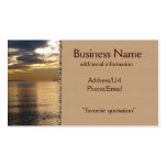Golden Beams Business Card Templates