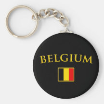 Golden Belgium Key Chains