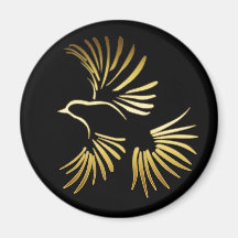 GOLDEN BIRD MAGNET