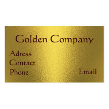 Golden Business Card