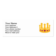 Golden crown business card
