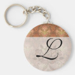 golden damask key chains