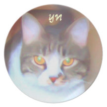 Golden Eyes monogram Plates