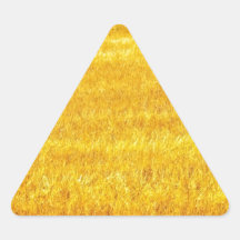 Golden Field of Grain Triangle Stickers