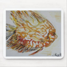 golden fish mousepads