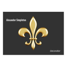 Golden Fleur De Lis Business Card Templates