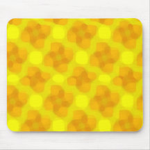 Golden Flowers Mouse Pad