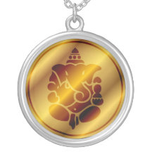 Golden Ganesha Design Pendants