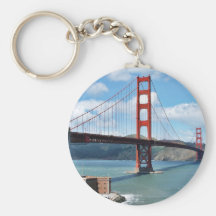 Golden Gate Bridge And Fort Point In San Francisco Keychain