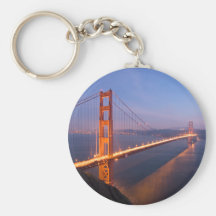 Golden Gate Bridge at Sunset keychain