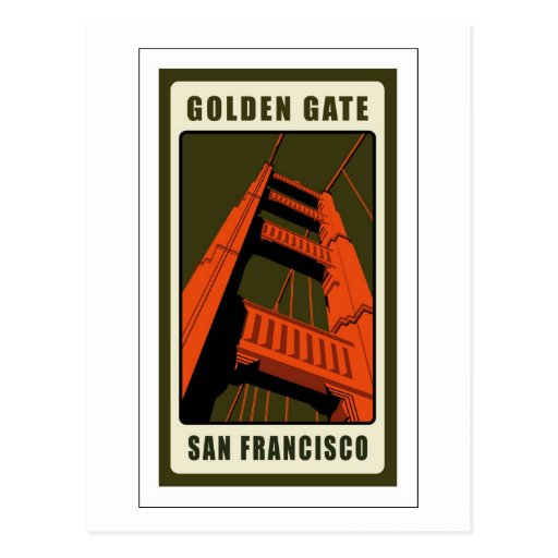 Golden Gate Bridge Post Card