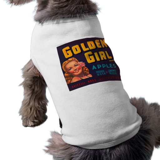 Golden Girl Brand Apples Vintage Advertisment Doggie Tee