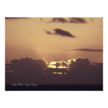 Golden Hawaiian Sunset Art Photo