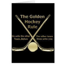 Golden Hockey Rule Card
