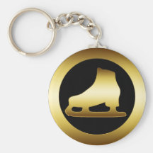 GOLDEN ICE SKATE KEY CHAINS