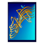 Golden Notes Card
