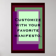 Golden Ratio Mauve Blocks Posters