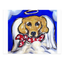 Golden Retriever Angel Post Cards