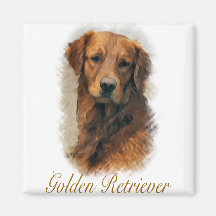 Golden Retriever Art Gifts Magnet