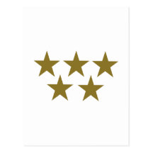 Golden Stars Postcards