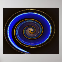 Golden Swirl Print
