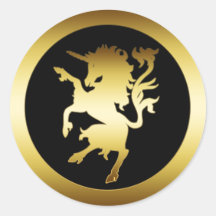 GOLDEN UNICORN STICKERS