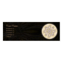 Golden Waning Mandala - Profile Business Card