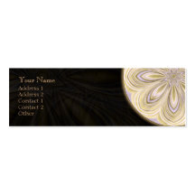 Golden Waning Mandala - Profile Business Card