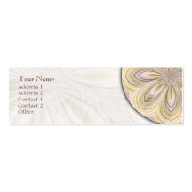 Golden Waning Mandala - Profile Business Card