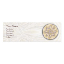 Golden Waning Mandala - Profile Business Card