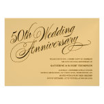 Golden Wedding Anniversary Invitations