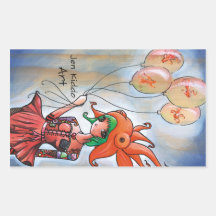 Goldfish Girl Sticker