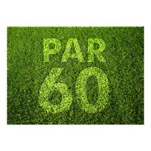 Golf 60th Birthday Party Personalized Announcements