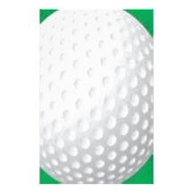 Golf Ball design Personalized Stationery
