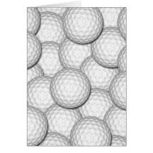Golf Balls Collage Greeting Cards