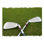 Golf Club Design Postcard