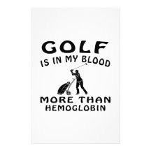Golf Design Personalized Stationery