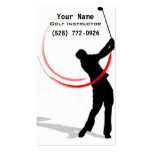 Golf Instruction Business Card Templates