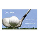 Golf Instruction Business Card Templates