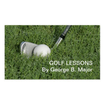 Golf Instructor Appointment Cards Business Cards