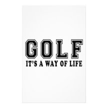 Golf It's way of life Personalized Stationery